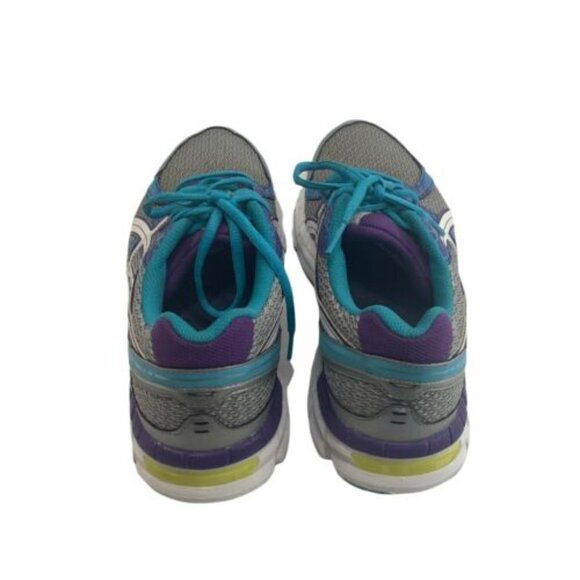 ASICS womens size 9.5 gel-Excite‎ 2 running shoe T473N aqua gray purple - Picture 3 of 9
